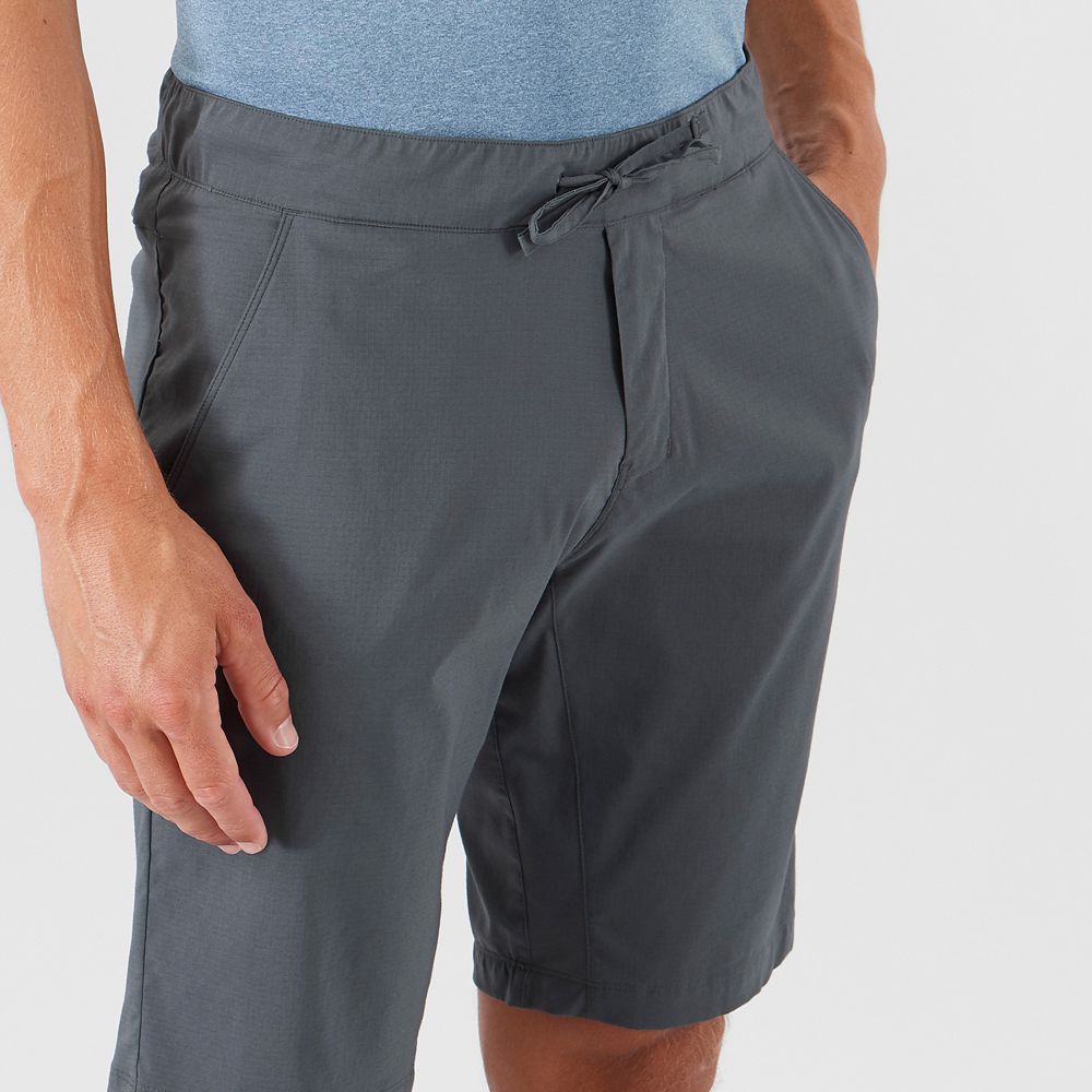 SALOMON EXPLORE M Philippines - Men's Shorts - Dark Gery | 682570-XGN